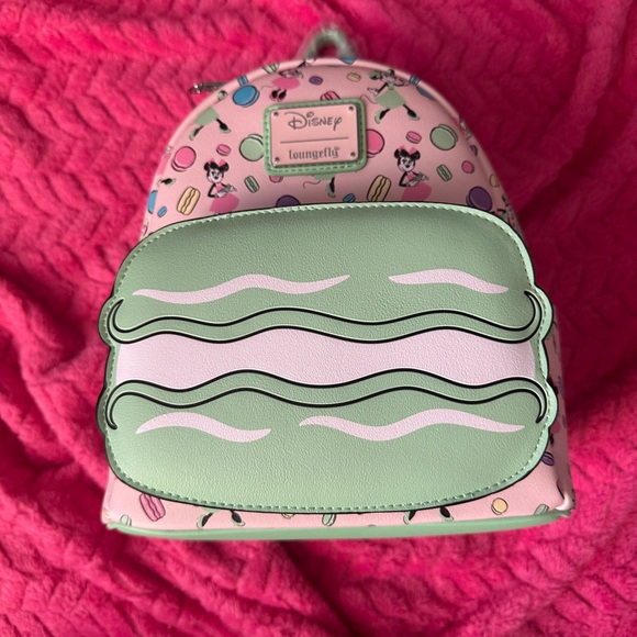 Disney Handbags - Loungefly Disney Pink and Mint Macaroons  Backpack